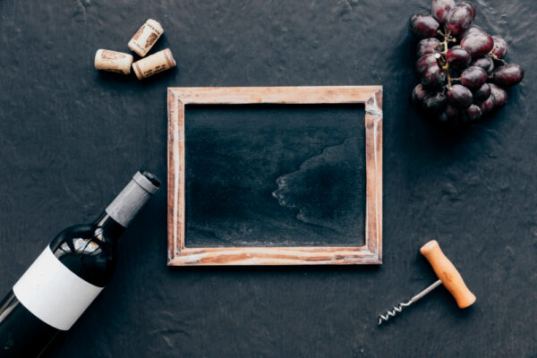 Custom Engraved Slate Cheese Board & Wine Glass Set